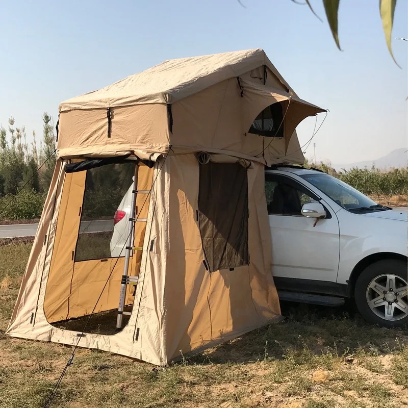 4x4 Outdoor Camping Offroad 4WD SUV Car Roof Top Tent with Annex